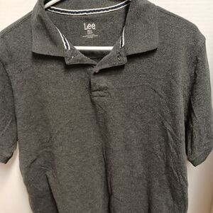Lee Men's Charcoal Polo Shirt